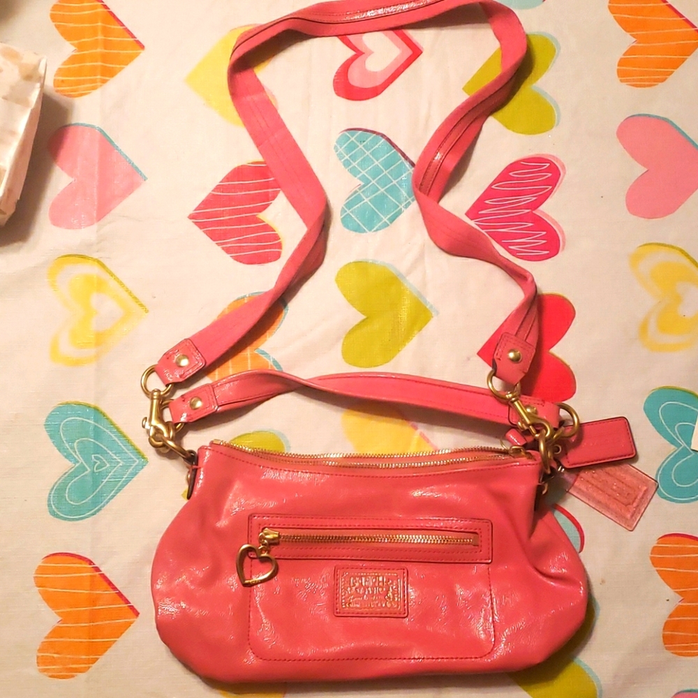 Coach Poppy Pink Shoulder Bag